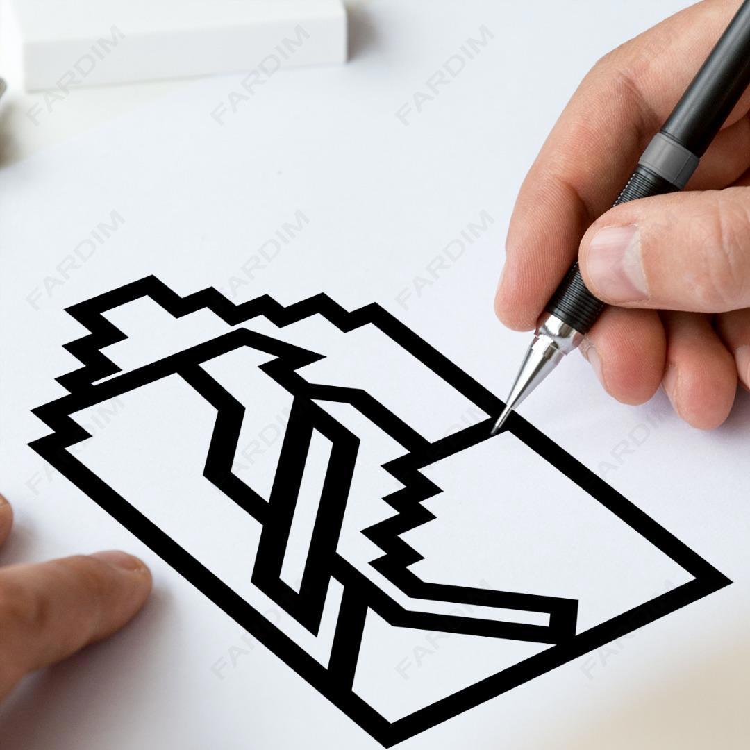 وکتور طرح نگاره پرنده کد A132427